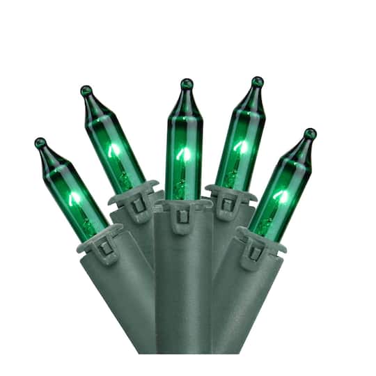100ct. Green Mini Commercial Grade Mini String Lights